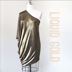 Riller and Fount Liquid Gold Dress
